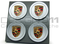 Wheel Caps "Crested" plastic concaved for Porsche (Set of 4)